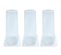 Transparent One-Way Bat Excluder, Humane Reusable Exit Cone for Attic Eaves, PP Construction for Safe Wildlife Removal(3pcs)