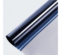 Transparent One-Way Thermal Insulation Film For Windows, Self-Adhesive, 50 Cm X 1 M, Dark Silver Blue Model 2