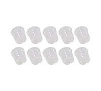 Transparent Orchid Pots 10 Pieces, Visible Breathable Plastic Flower Pot with Drainage Holes, PP Clear for Root Control and Moisture Check, Suitable for Phalaenopsis Dendrobium(Large)