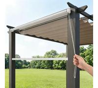 Transparent Outdoor Roller Blinds Waterproof Clear PVC Roll Up Shades Wind Rain Proof Partition Curtains for Exterior Pergola Patio