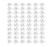 Transparent Outdoor String Light Hooks, 60-Pack Self-Adhesive Cable Clips for Garden, Patio, Christmas LED Garland, No Drill Wall Hanger