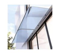 Transparent Outdoor Window Awnings - Clear Door Awning Without Bracket for Doors, Windows, Patios, Balconies, and Corridors - 190cm (74.8in) Elevation
