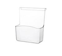 Transparent Over Door Storage Basket for Kitchen | Clear PET Design, Fits Doors Under 2.1cm, Tool-free Hanging, 24.4x13cm Capacity, for ideal For Kitchen Bathroom Bedroom