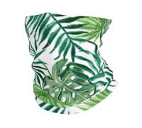 Transparent Palm Leaf Pattern Print All-Season Neck Gaiter Winter Neck Warmer For Skiing Bike Jogging Running Outdoor Sports