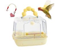 Transparent Parrot Carrier - Bird Travel Bag, Clear Bird Carrier with Ventilation Mesh, Portable Carry Bag with Comfortable Straps for Taking Parakeets, Cockatiels, and Budgies on Outdoor Trips