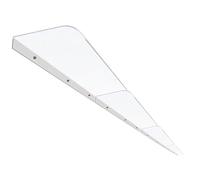 Transparent Patio Canopy Roof Multi-Purpose Curved Canopy for Doors & Windows Durable Polycarbonate Shelter with Accessories 370cm/145.6in Outdoor Protection