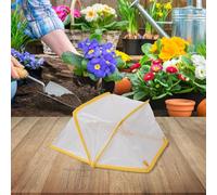 Transparent PE Gardening Plant Insulation Tent - Foldable Weatherproof Protective Cover for Vegetables & Fruits, Breathable with Reinforced Ye(80 * 34 * 35CM)
