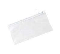 Transparent Pencil Case Clear Pen Bag With Pull Tab Closure And Loop | Clear Body Shows Pens And Pencils At A Glance While The Pull Tab Closure And Loop Add Convenience For Daily Carrying