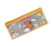 Transparent Pencil Case with Zipper - Pencil Case Capybara | Portable Cute Pencil Case for Stationery, Pencil Case with Wide Mouth, Cute Pen Holder Pencil Bag for