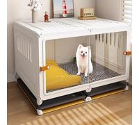 Transparent Pet Cage with Pull-out Tray for Indoor and Outdoor Use - Safe Play and Relaxation for Pets