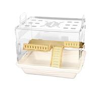 Transparent Pet Observation Cage, Gerbils Accommodation Hamster Habitat | Easy Assembly Small Pet Home for Families Lovers Use with Comfortable Living Space Setup