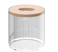 Transparent PET Tissue Box Holder, for Living Room, Bedroom, Kitchen & Bathroom Modern Minimalist Storage Box, 13 x 13 x 13 cm(A)