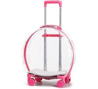 Transparent Pet - Waterproof Trolley Bag with Rubber Wheels for Small/Mum Dogs, Cats, Rabbits & Puppies - Travel-Friendly, Airline Approved, table &