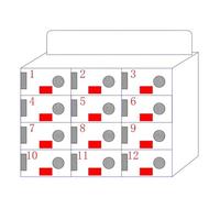 Transparent Phone Storage Locker - 12 Compartments for Employee Safety & Classroom nization - Secure Mobile Phone Storage Solution for Offices and Schools