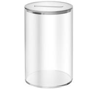 Transparent Piggy Bank Solid Coin Bank Monitor Progress for Savers Kids and Adults Available in Three Sizes(L)