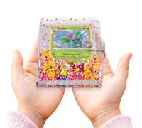 Transparent Pink Card Binder for Pokemon, Cute Card Binder for Game Cards Trading Cards, Small Card Booklet for 3~10 Year Girls Gifts, Stocking Stuffers