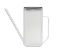 Transparent Plant Watering Can 1.6L Long Spout Indoor House Plants Clear Plastic Large Handle Removable Lid Frosted