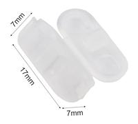 Transparent Plastic Ball Chain Connector for Vertical Blinds, Roller Shades, Roman Blinds & Curtain Pull Cords - 4.5 x 6 mm, 10/30/50 pcs Pack(10PCS)