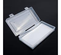 Transparent Plastic Banknote Storage Box with 100 Protection Bags Clear Flat Pocket Design for Currency Collection Smooth Touch Organized Display 18x9.5x3.3cm Protect and Showcase Bills