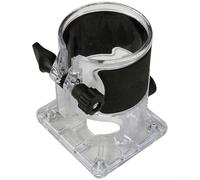 Transparent Plastic Base Cover for Edge Trimmer Woodworking Engraving Machine, Clear Protective Guard For Various Electric Trimming Tools, Black Variant(B)