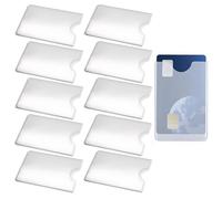 Transparent Plastic Card Holder, 10 x Card Holders, Protective Cases for Plastic Card Holder, ID Card Holder for Health Card, Car Card, Insurance Card