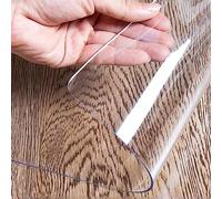 Transparent Plastic Carpet Protector, 1.5mm Thick Vinyl Area Rug for Bedroom, Rectangle Floor Protector for Hardwood and Tile