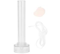 Transparent Plastic Church Tip Candle Mold with Metal Cover, Reusable Candle Making Mold for DIY Decorative Candles, Easy Release Two - Piece Design for Colored Wax (2.2*15 Church Roof Straight Rod)