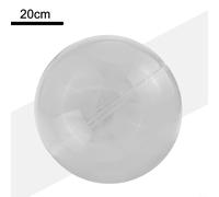 Transparent Plastic Clear Flat Christmas Bauble Ornament with Hollow Interior and Opening Design for DIY Photo or Candy Display, Reusable Hanging Decoration Ball for Home, Party, o(20cm)