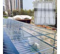 Transparent Plastic Corrugated Panel - 8pcs Sheets for Greenhouses Gazebo Covers Outdoor Gardens & Patios Weatherproof 1mm Thickness 90x150CM (35.4x59.1IN)