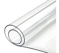 Transparent Plastic Desk Ptector 1mm Thick Waterpof & HeatResistant Odorless Sharp Edge Ptection Large Size (100 x 180 cm) for Home & Office