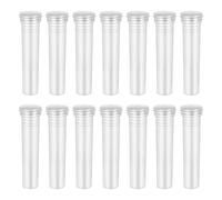 Transparent Plastic Flower Water Storage Tubes with Caps 50Pcs for Fresh Cut Flower Preservation and DIY Floral Arrangements Suitable for Roses Carnations Chrysanthemums