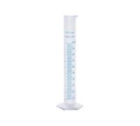 Transparent Plastic Graduated Cylinder Scientific Measuring Cylinder Chemical Measuring Test Tube Blue Line Graduated Test Tube Lab Liquid Measuring Tool 100ml