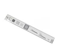 Transparent Plastic Latitude and Longitude Scale Ruler for Topographic Map Distance Measurement, 1:50000 Scale, 40cm Length