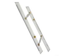 Transparent Plastic Navigation Ruler 23.6in Scale | Split-pull mechanism, smooth gliding action, quick angle adjustment, ideal for chart surveying
