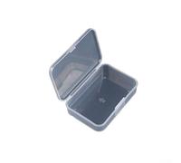 Transparent Plastic Storage Box with Compartments for Small Parts Organization - 17.5x10.6x2.5cm Clear Component Case for Tools, Electronics and Craft Supplies(5.5x5.5x2cm)