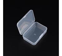 Transparent Plastic Storage Box with Multiple Compartments for Organizing Small Items like Screws, Electronics, and Accessories Compact and Lightweight Design (5.5x5.5x2cm)