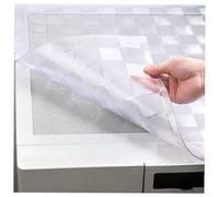 Transparent Plastic Table Cover,1.5mm 92x48 Inch PVC Clear Desk Protector Mat,Waterproof Desk Cover Pad Tablecloth for Coffee Table Writing Dining Room Placemats Wipeable Crystal Pad