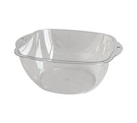 Transparent Plastic Wash Basin Multipurpose Portable Large Capacity Modern Simple Design for Dormitory Travel Home Use PET Material Lightweight