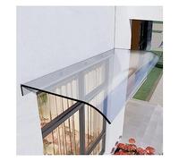 Transparent Polycarbonate Canopy Outdoor Awning for & Doors Easy to Install Over Patio Garage Balcony Size: 40x240cm (15.7x94.4in)
