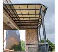 Transparent Polycarbonate Cover Sheet for Outdoor Use UV-Resistant 2mm Thick Panels for Greenhouses Garages Gazebos Sunrooms and Roofing (0.65m x 5m / 2.13ft x 16.4ft)