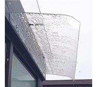 Transparent Polycarbonate Door Canopy 80cm to 700cm Outdoor Awning for Entrance & Window Versatile Veranda Shade Perfect for Home Protection (Size: 50x280cm)