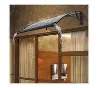 Transparent Polycarbonate Door Canopy Rain Awning with Front Door Canopy Roofing 24"x24" Pent Arch Design