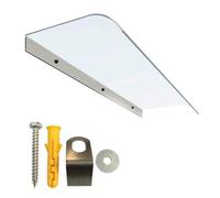 Transparent Polycarbonate Door Canopy - UV & Rain Protection Awning, Weather-Resistant Outdoor Shelter for Front Doors & Windows, Stylish Entrance Cover, Party Tent Shade