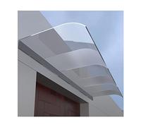 Transparent Polycarbonate Door Canopy - UV & Rain Protection - Weather-Resistant Awning for Patio & Balcony - 40 x 140 cm - Easy Installation - Outdoor Cover
