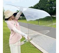 Transparent Polycarbonate Roof Panel 1mm Thick Weatherproof Plastic Sheets Durable Acrylic Glass Boards for Patio Awning Greenhouse0.6x7m (1.97x22.9ft)