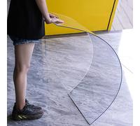 Transparent Polycarbonate Roof Sheet UV-Resistant Impact-Resistant Panel Rainproof Cover for Outdoor Glazing 1mm Thick (1.56x6m / 5.1x19.7ft)