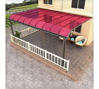 Transparent Polycarbonate Roofing Panel, Durable & Easy to Assemble Plastic Sheet for Patios, Partitions, and Awnings
