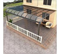 Transparent Polycarbonate Roofing Panel, Durable & Easy to Assemble Plastic Sheet for Patios, Partitions, and Awnings