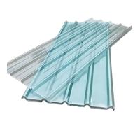 Transparent Polycarbonate Roofing Sheets 1mm UV Protection Corrugated Panels for Greenhouse Easy to Cut 18 PCS 35x35in Roof Covering Solution