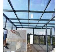 Transparent Polycarbonate Sheet 1.2mm Thick Outdoor Covering Easy to Cut for Greenhouses Gazebos Soiums and Covers (1m x 3.3m / 9.8ft)